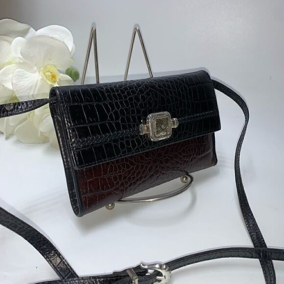 Brighton Leather Long Wallet on Chain Brown - Picture 2 of 12